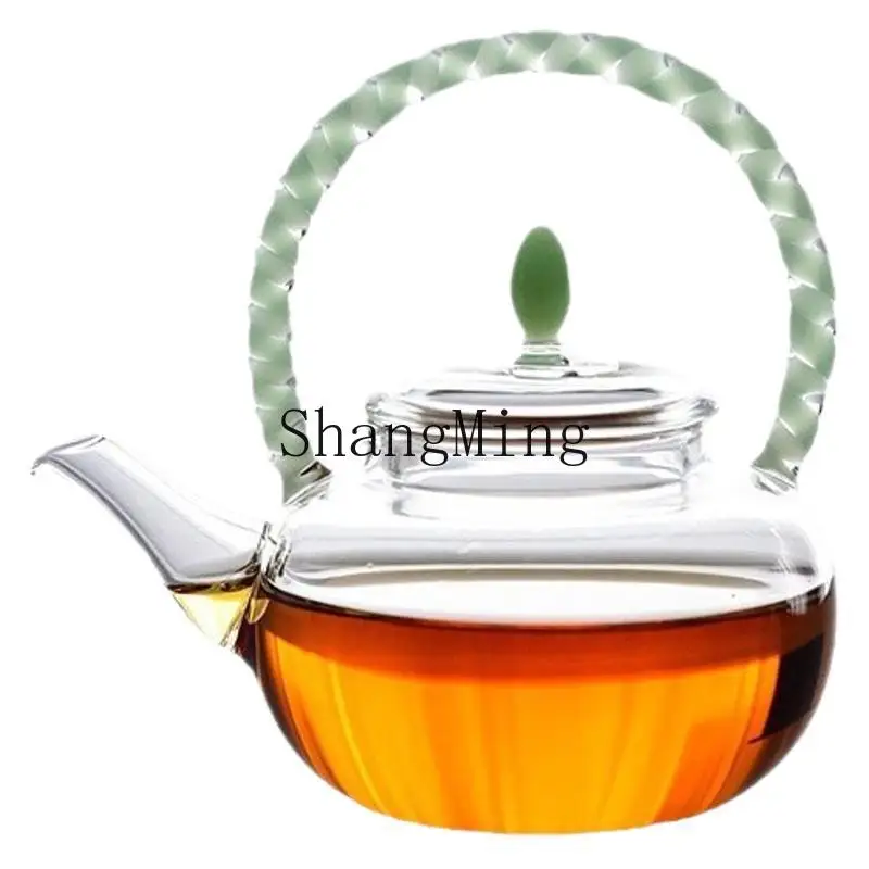 

Стеклянный чайник PYH для заваривания чая, высококачественный, компактный, для цветочного чая, новый, термостойкий.