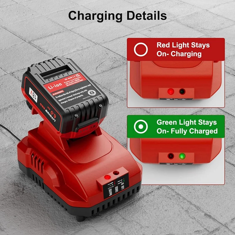 Replacement For Milwaukee M18 Battery Charger M12-18FC Charger M12/M18 Fast Charger US Plug