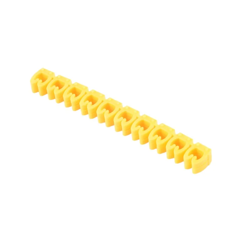 100/150 Pcs Cable Markers Colourful Yellow C-Type Marker Number Tag Label For 2-8mm Wire  Network Cable for Cat5e Cat6 Type