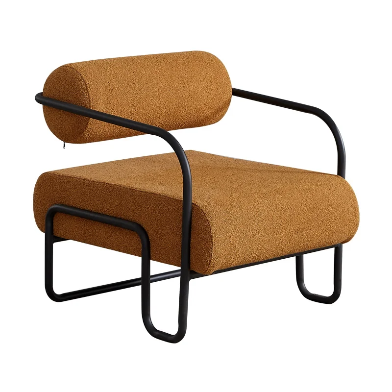 Nordic Designer Single Lazy Iron Art Minimalist Sofa Chair Armchair Home Furniture Living Room Bedroom Balcony Leisuresure chair