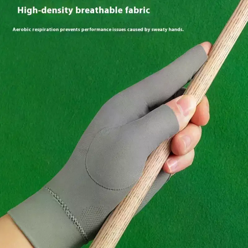 /HTF/Billiards Gloves Enhanced Grip Left Hand Open Finger Professional Billiards Gloves Snooker Table Tennis Gloves 1PC