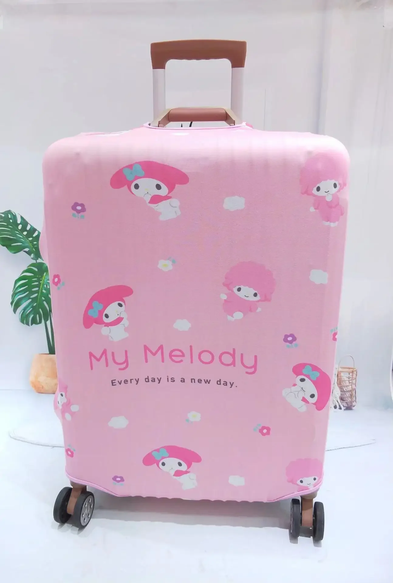 Sanrio Cinnamoroll Kuromi Mymelody kawaii Anime Cartoon Luggage Covers Protector Travel Luggage Suitcase Dust Cover 18-32 Inch