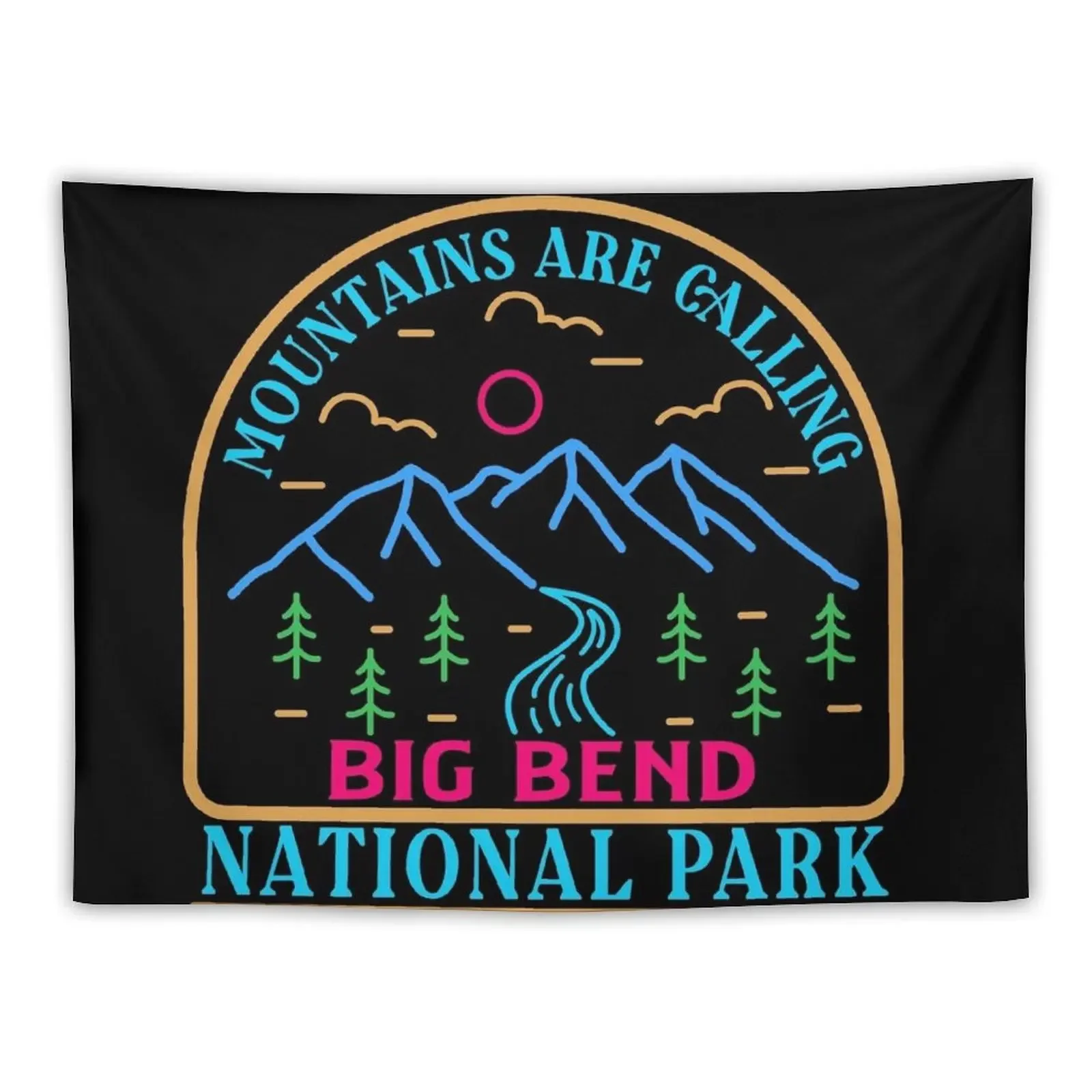 

Big bend national park - lineart Tapestry Cute Decor Wall Decorations Living Room Decoration Wall Hangings Decoration Tapestry