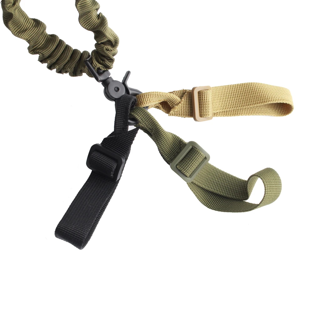 1 pz Buttstock Sling Mount Strap Loop Adattatore Tessitura Attacco per fucile Tattico regolabile Gun Sling Airsoft Sling