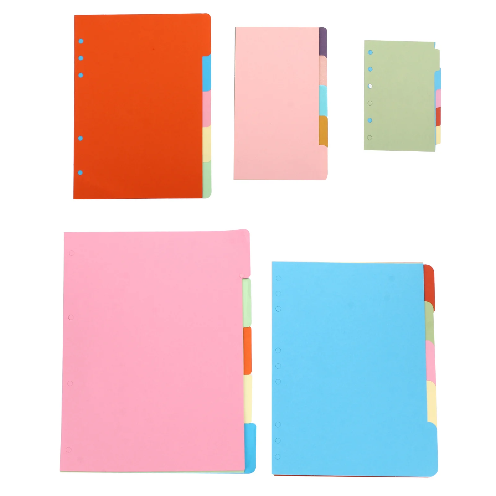 5Sets Notebook Loose Leaf Paper Replacement Color Smooth Surface Practical Planner Papers for Study Office School