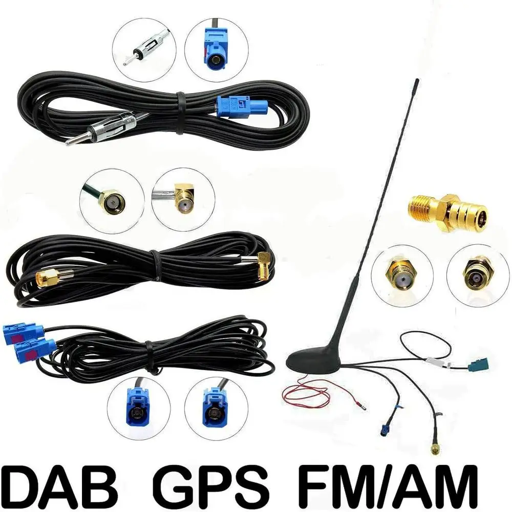 Car Antenna Adapter Universal Roof Antenna for AM/FM+DAB Auto radio overhead antenna