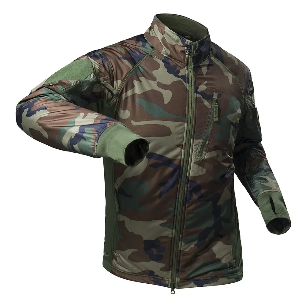 New Men's Tactical Cotton Waterproof Padded Ultralight Camouflage Tactical Jacket Outdoor Mountaineering Ski Jacket