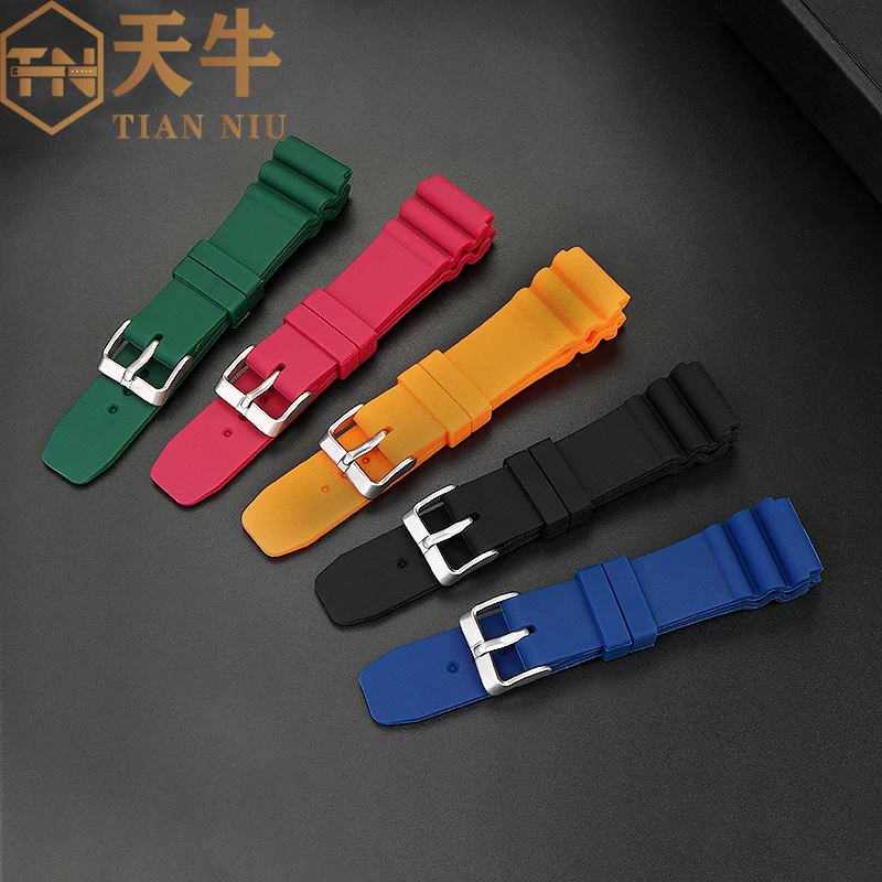 For Casio Swordfish MDV106 MTP-VD01 Water Ghost watchband Soft Waterproof Silicone Strap Men's Rubber Wrist Strap 22mm