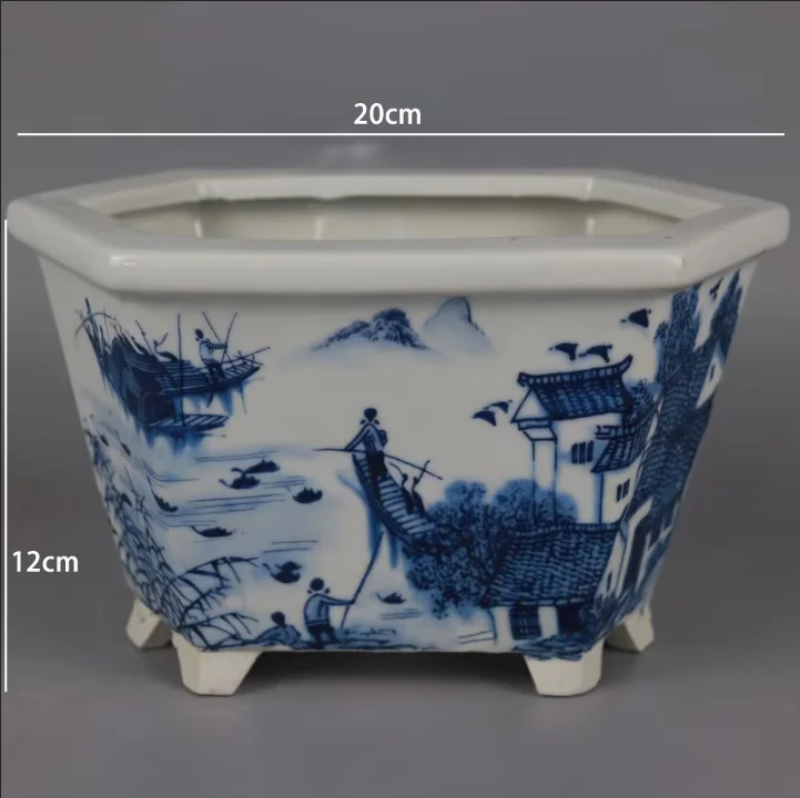 Qing-dynastie Twaalf Gouden Haarspelden Poederkleur Succulent Keramische Bloempot Antiek Porselein Collectie Thuis Kamerdecoratie