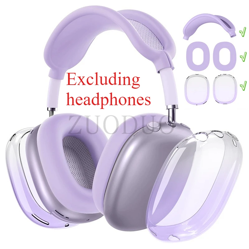 

New gradient color Soft TPU Silicone Case Cover for Airpods Max(2024/2020)Accessories Soft Silicone Skin Protector ,Anti-Scratch