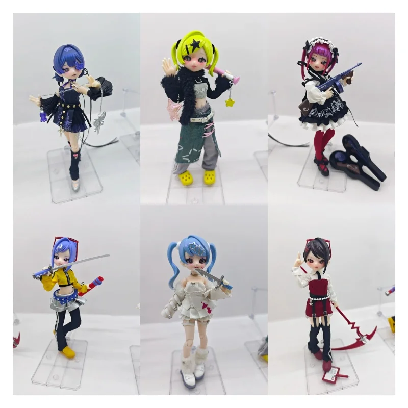 جديد عشية لينا مزدوجة الوجه القاتل سلسلة Bjd صندوق أعمى Kawaii المحمول المشتركة دمية لعبة مجسمة سر زخرفة المنزل هدايا عيد الميلاد #1