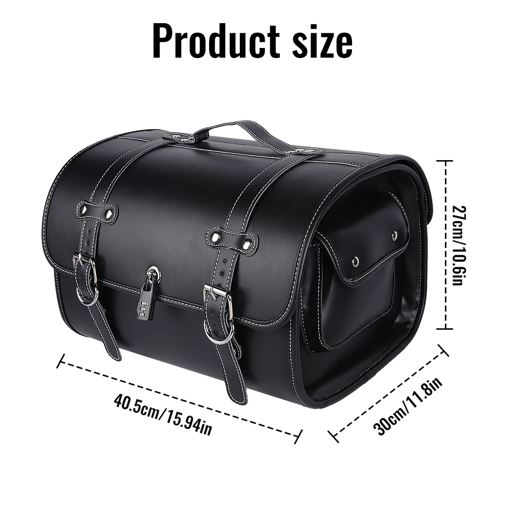 Große Kapazität Wasserdichte Motorrad Hinten Box Motorrad Stamm Box Motorrad Ausrüstung Lagerung Schwanz Box Retro Motorrad Schwanz Tasche – Detail 6