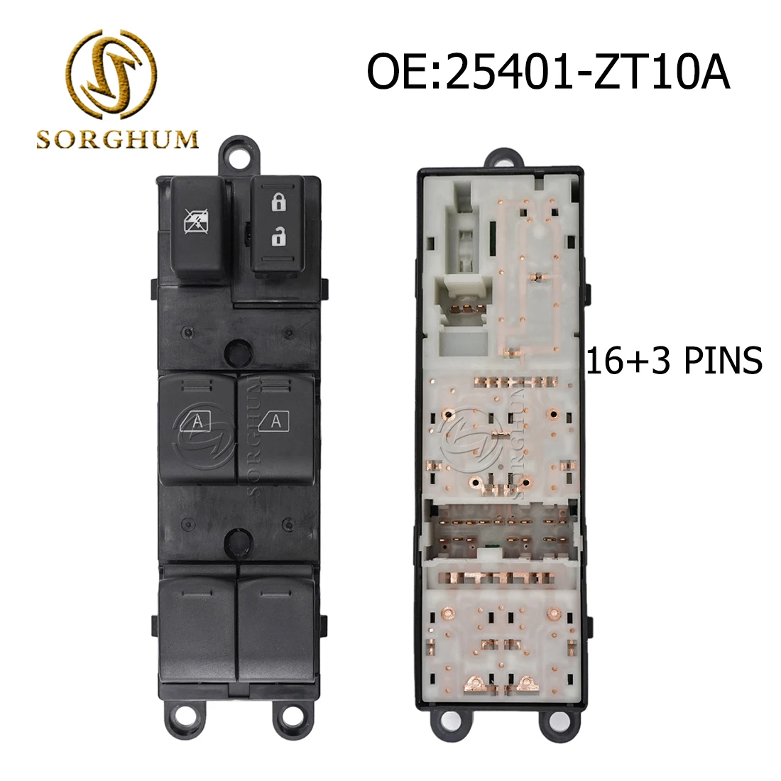 

Sorghum Electric Power Window Master Switch Regulator 25401-ZT10A 25401-ZL10B For Nissan Titan Armada 2004-2012 Car Accessoriess