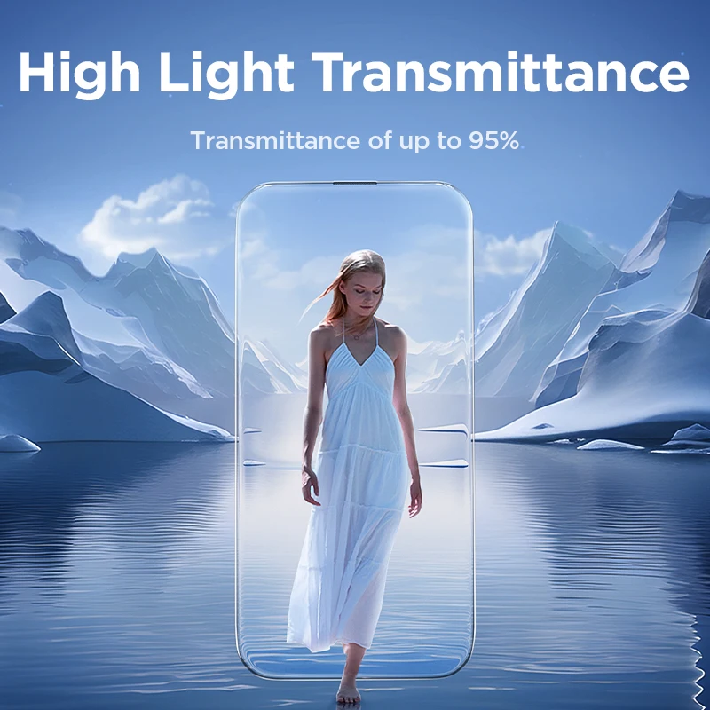 Joyroom 1/2/3 Uds vidrio HD para iPhone 17 16 15 14 13 12 Pro Max Protector de pantalla para iPhone 17 16 Pro Max vidrio templado