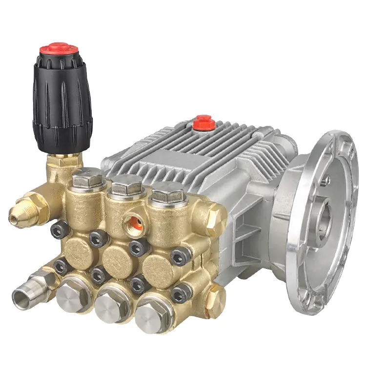 Ultra high pressure cleaner, car wash bot manipulation high pressure pump head