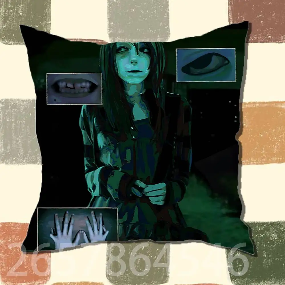 N-No Im Not a H-Human Polyester Printed Pillow Cover Square 30 35 40 45 50 55 cm Soft for Sofa Bed Car Home Decor