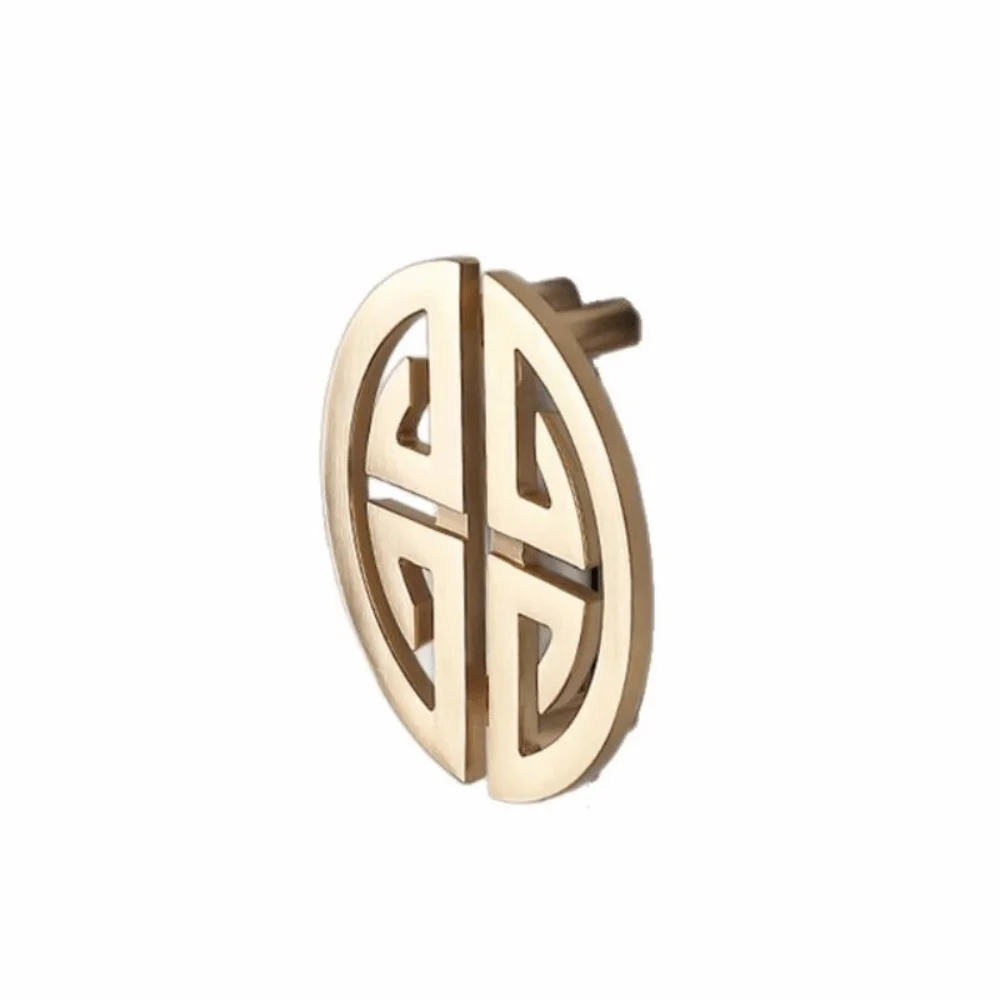Durable Brushed Finish Cabinet Door Handle Lengthened Gold Cabinet Door Knob Chinese Style Drawer Pull Handle Cupboard