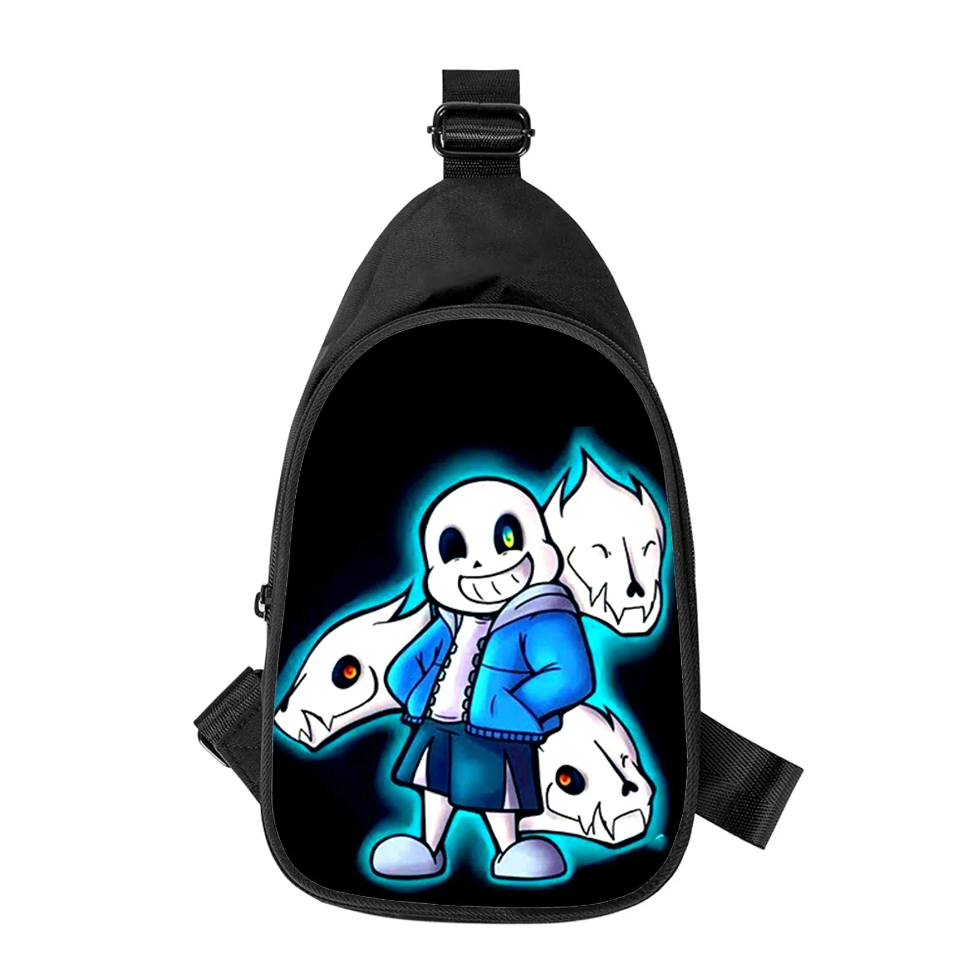 Undertale กระเป๋าสะพายข้างพิมพ์ลาย3D กระเป๋าคาดหน้าอกเกม Sans สำหรับผู้ชายใหม่กระเป๋าสะพายไหล่สำหรับผู้หญิงแนวทแยงมุมสามีโรงเรียนเอวแพ็คกระเป๋าหน้าอกผู้ชาย