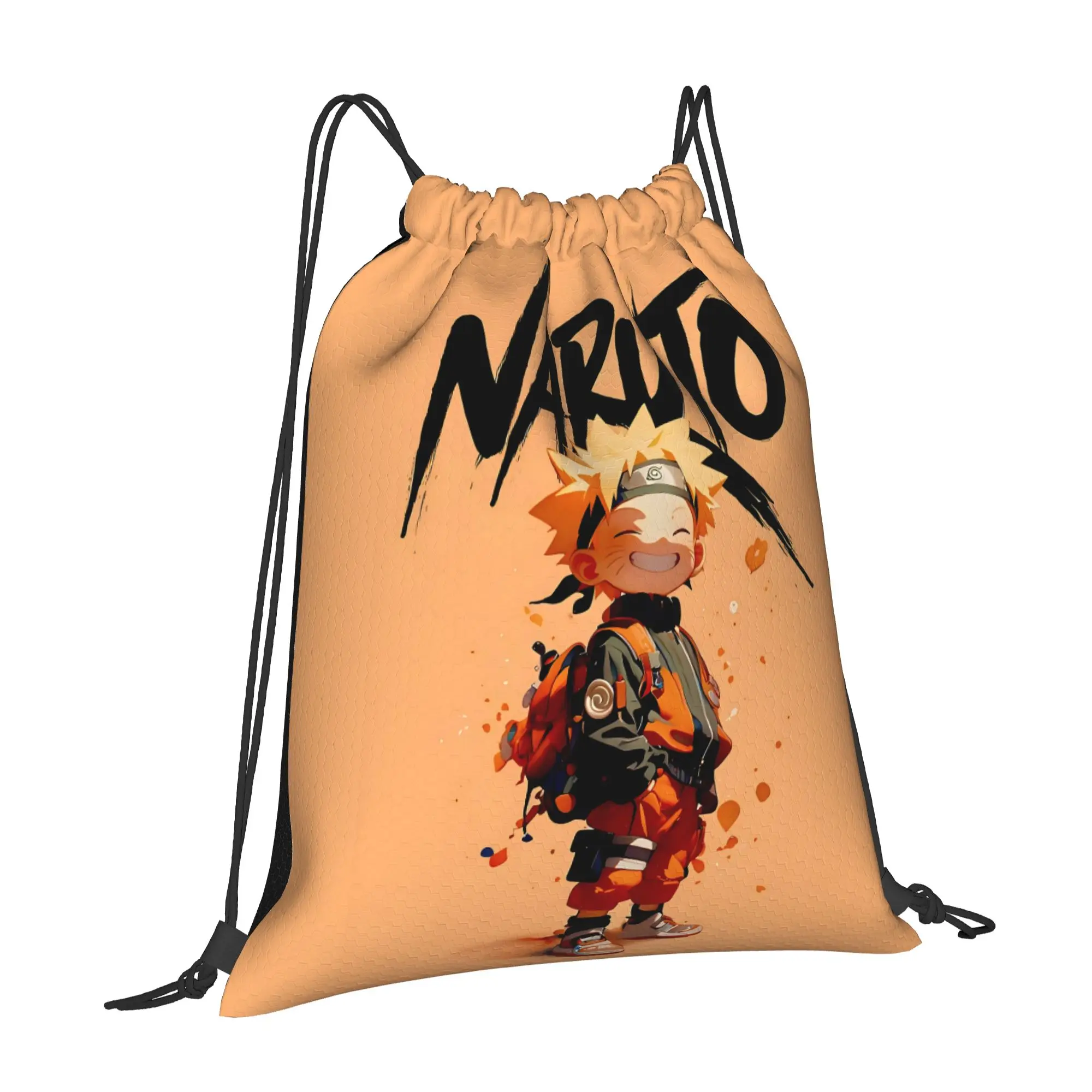 bag Pouch Naruto anime comic  Drawstring Bags Sports Pouch Print Backpack Boy Girls School Shoe Bag