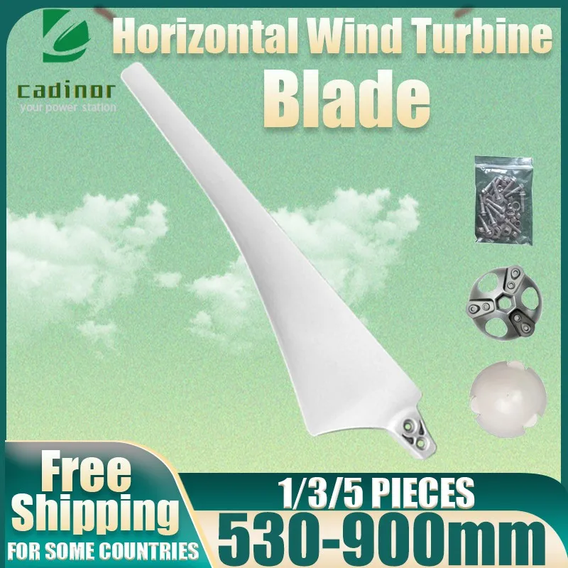 

Wind Turbine Generator 630-900 MM Delta Wing High Strength Carbon Fibers Blade Nylon for Horizontal Windmill Accessories