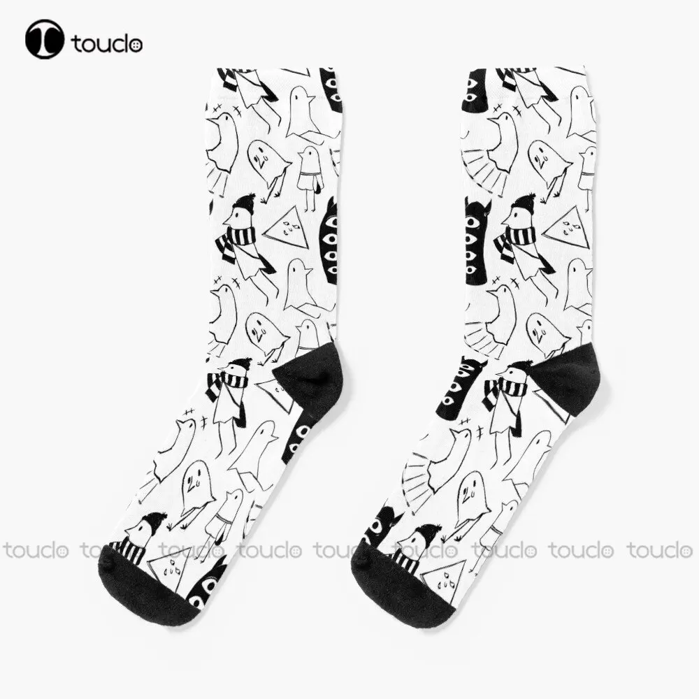 

Punpun Socks White Soccer Socks Personalized Custom Unisex Adult Teen Youth Socks Custom Gift 360° Digital Print Streetwear