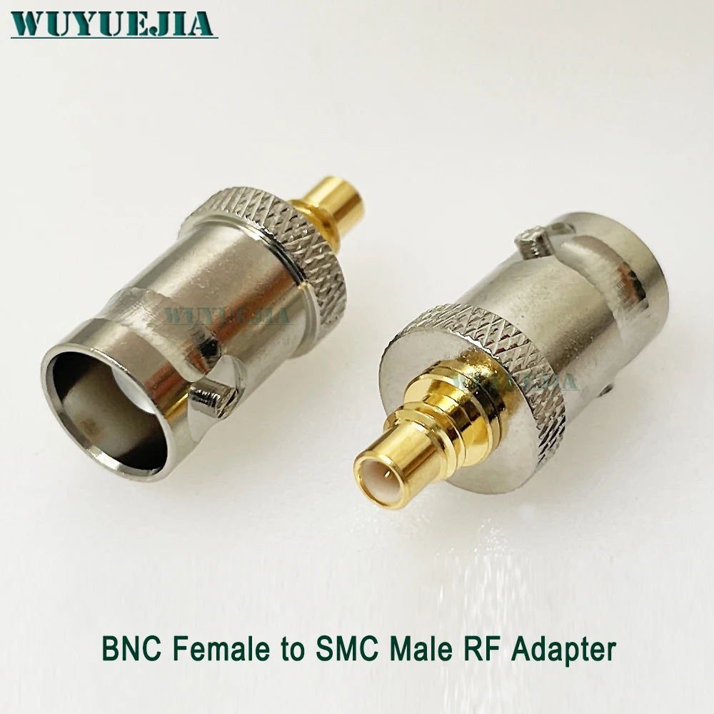 2 قطعة/الوحدة RF محول SMC ذكر التوصيل إلى Q9 BNC أنثى جاك RF موصل محوري 50ohm النحاس المستخدمة في تطبيقات RF والميكروويف