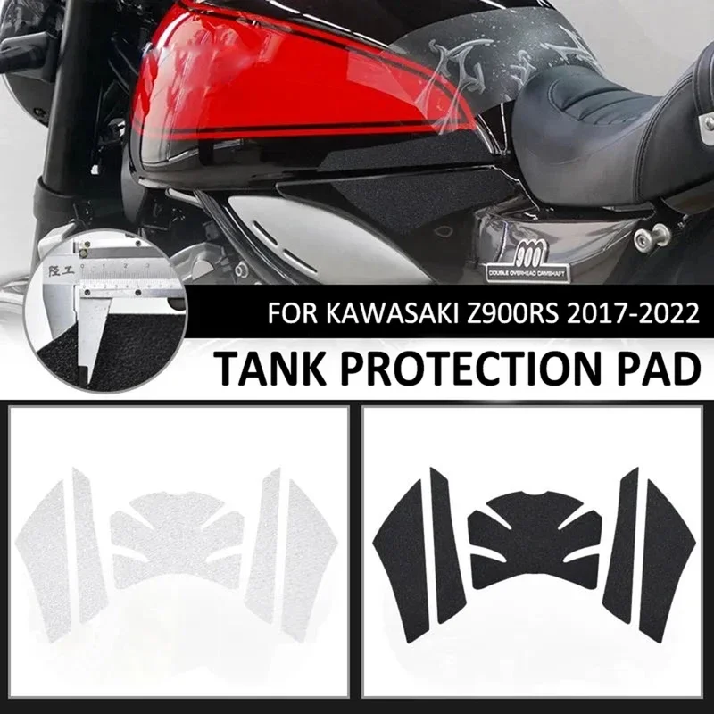 Motorcycle Anti Slip Fuel Oil Tank Pad Protector Side Knee Grip Decal Pads Sticker FOR KAWASAKI Z900RS Z900 Z 900 RS 2017-2022