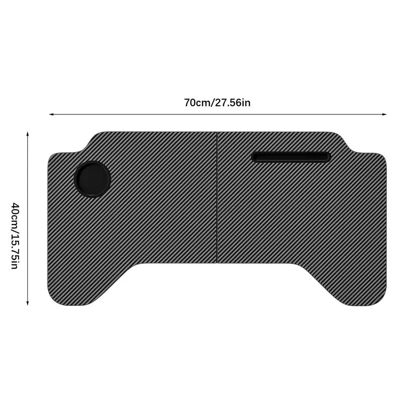 Folding Car Dining Table Food Tray Desk For Model3/Y Folding Desk With Carbon Fiber Surfaces Accessories for the car