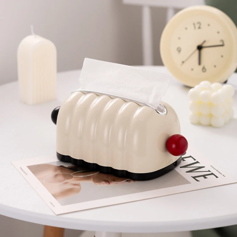 【Epeiushome】 Shell Tissue Box Household Desktop Paper Box Nordic Ins Style Light Luxury Napkin Fidelity Box