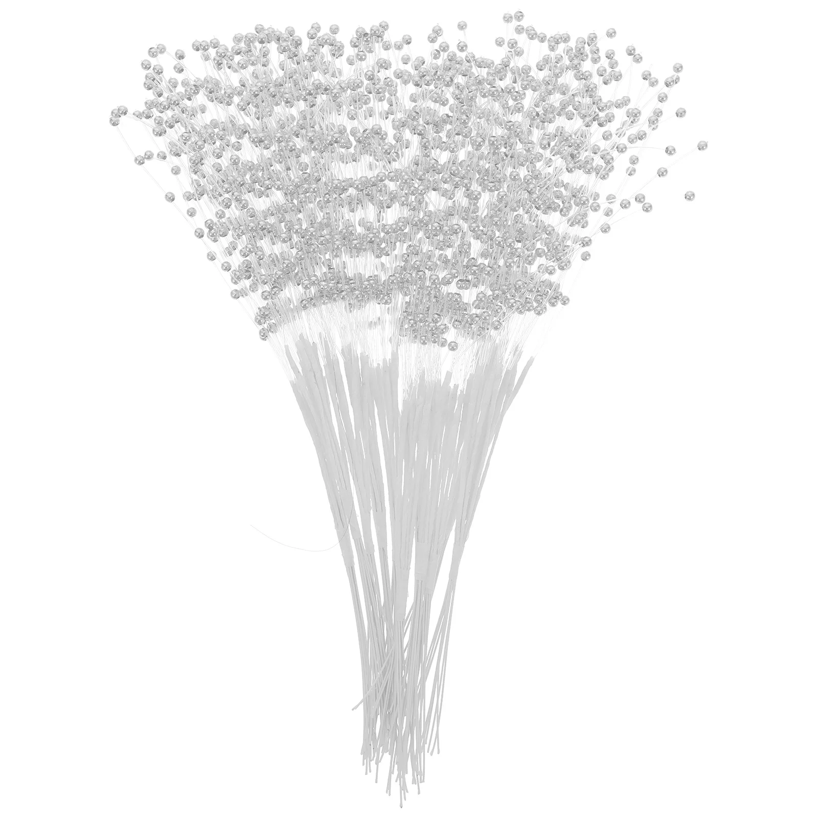 

100Pcs String Pearls Sticks Pearl Garland Beads for Wedding Supplies Table Vase Centerpiece DIY Pearl Bouquet Decoration Craft