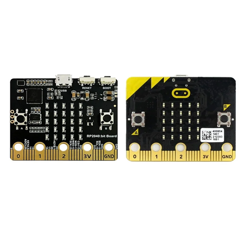 2PCS for Raspberry Pi PICO RP2040 Bit Motherboard Compatible with BBC Microbit Shape Python Programming Motherboard