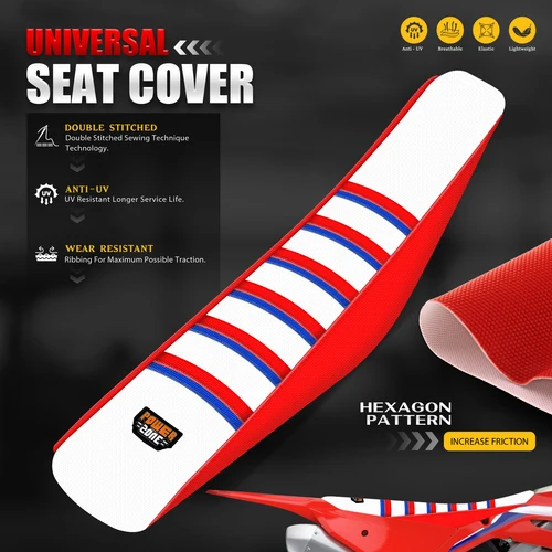 Imagen 1 del producto SPACE-funda de asiento Universal con pinza, goma suave, elástica, antideslizante, para Honda, Yamaha, Suzuki, Kawaski, Dirt Bike, todoterreno, Motocross