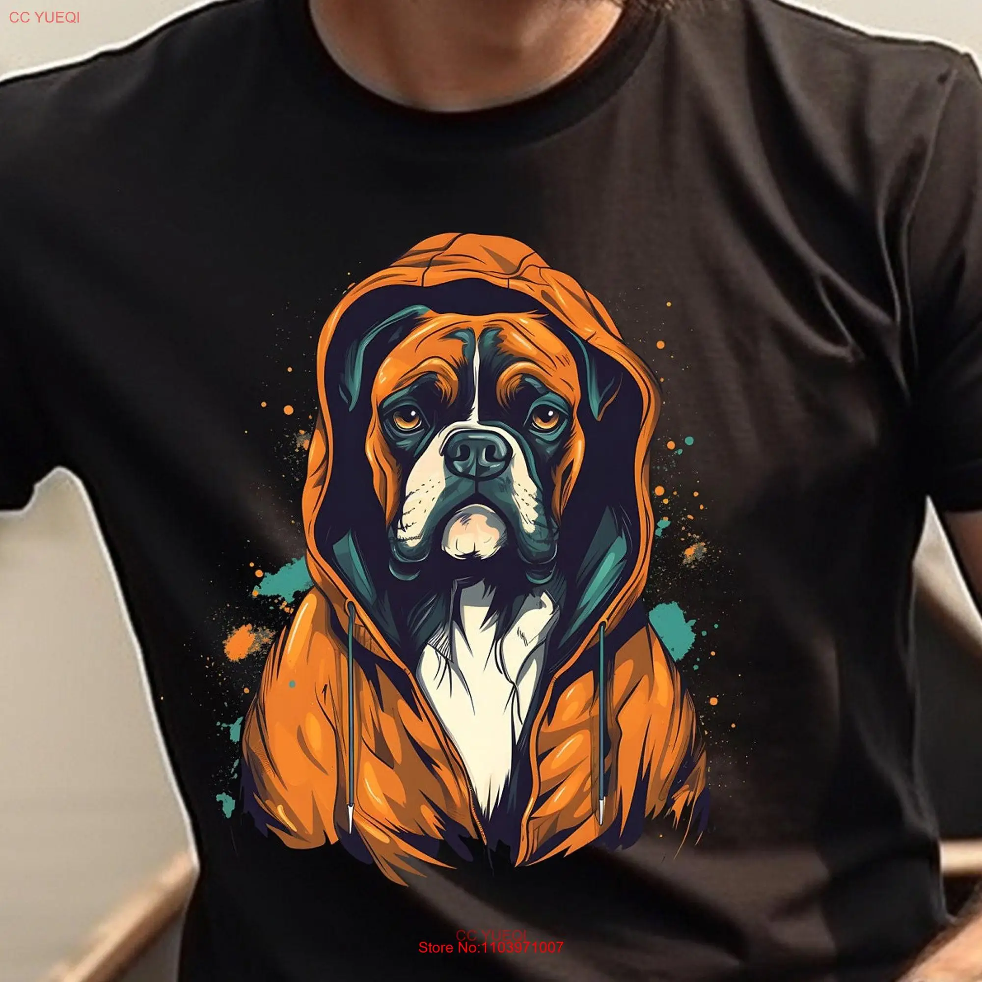 Boxer T Shirt Dog Cool Animal Owner Mom Dad  long or short sleeves