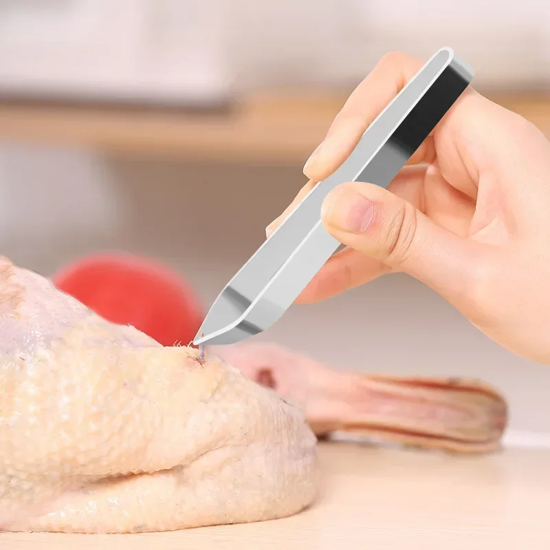 1 PC Edelstahl Fisch Knochen Pinzette Zange Clip Puller Entferner Zange Fisch Knochen Zupfen Clamp Küche Gadgets Meeresfrüchte Werkzeuge
