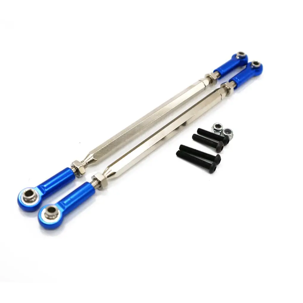 RCGOFOLLOW Aluminum Alloy Steering Link Rod Set Rc Steering Link Rod Set For 1/10 RGT 86100 86100JC FTX5579 RC Car Part