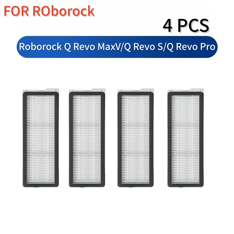 Accesorios para Robot Aspirador Roborock Q Revo MaxV/Q Revo S/Q Revo Pro: Cepillo Principal, Cepillo Lateral, Filtro HEPA, Paño de Limpieza, Bolsa para Polvo