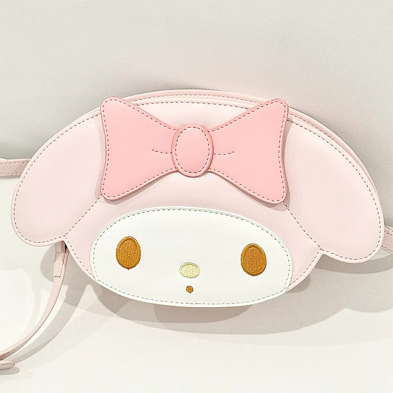 Anime sanrio olá kitty minha melodia dos desenhos animados couro do plutônio saco do mensageiro bolsa de ombro bonito meninas saco presentes aniversário