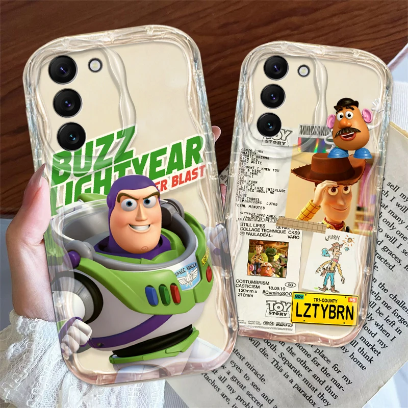 NEW Toy Story Cute For Samsung S24 S23 S21 S20 Ultra Plus FE A73 A72 A71 A51 A05S A05 5G Wave Oil Cover Phone Case