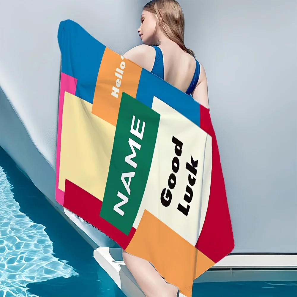 1 pièce Serviette de plage per - Yoga Fitness Name avis et prix