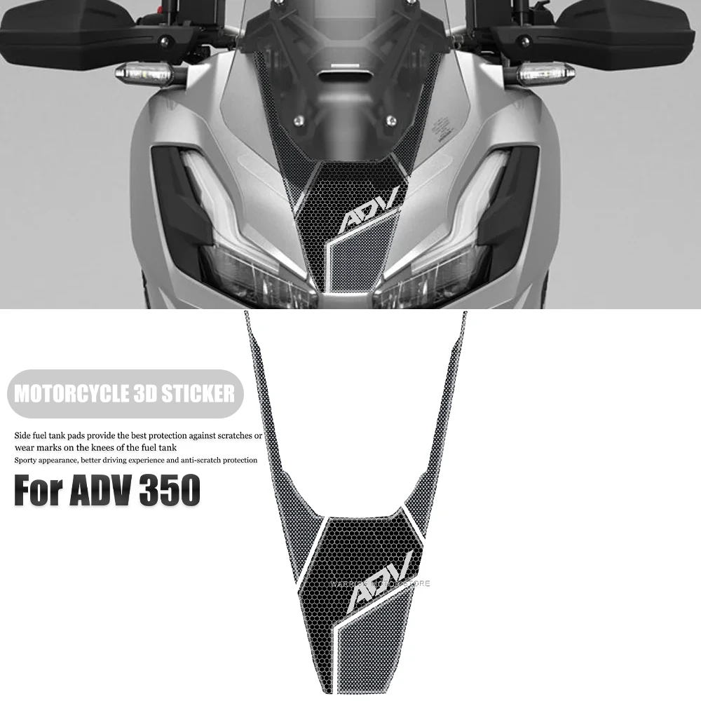 

For Honda honda ADV350 adv350 adv 350 ADV 350 Motorcycle Accessories 3D Tank Pad Footpeg Tank Pad Anti Scratch Decal