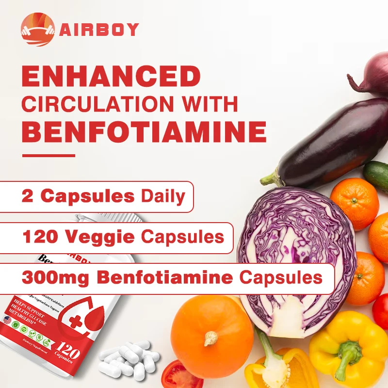 Benfotiamine - Helps Maintain Healthy Glucose Metabolism and Supports Nervous System Health