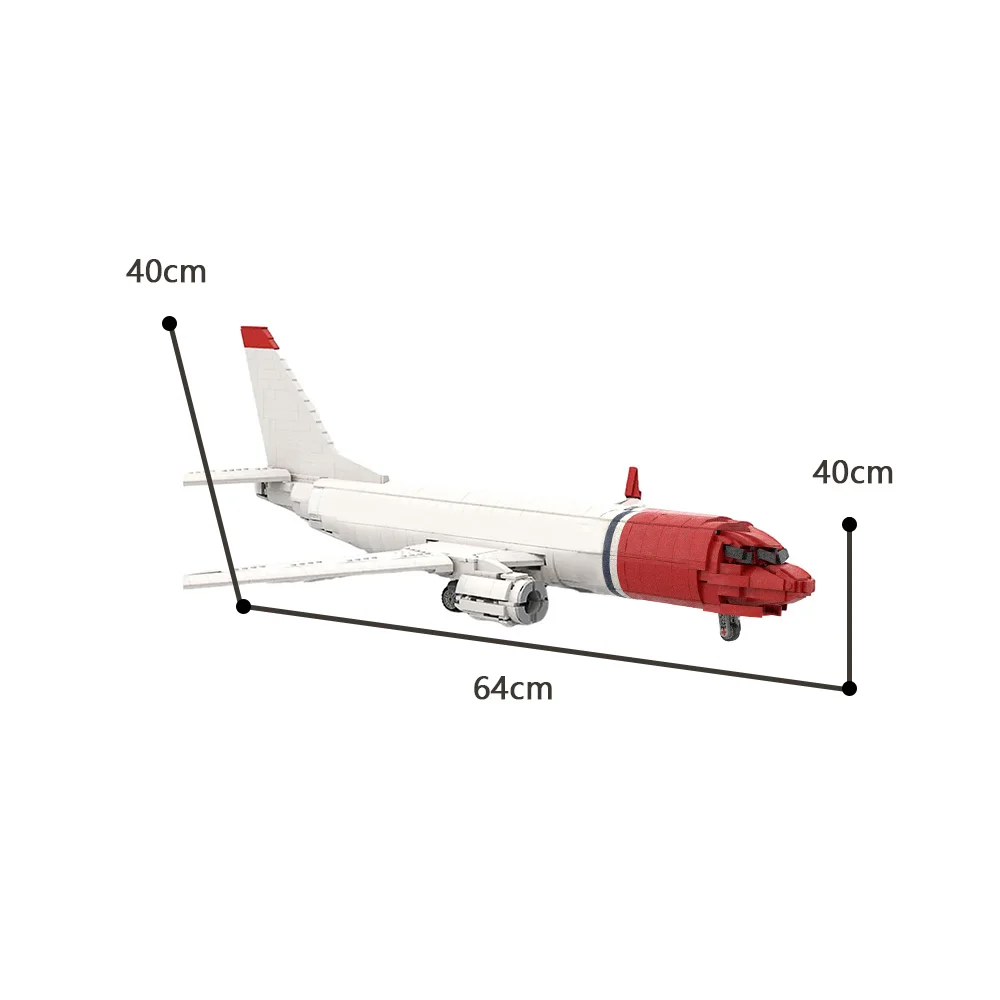 MOC Aviation Norwegian 737-800 Model Boeing Aircrafts Building Blocks Space Series Educational Toys Gifts Cities Suits