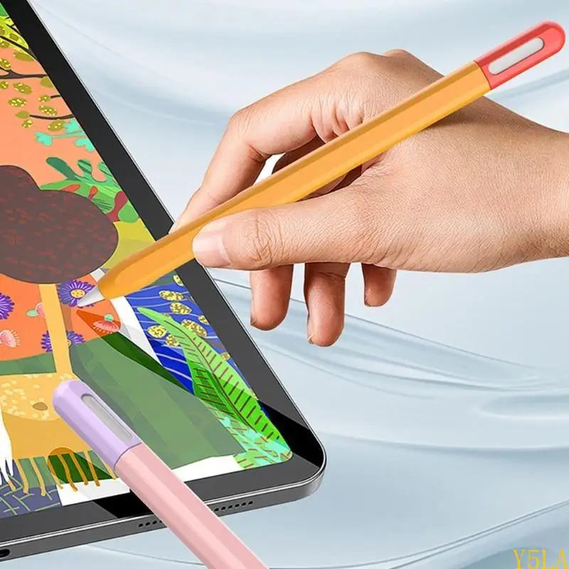Y5LA Silicone Protector Case for Pencil Touches Pen Shock Resistant Full Wrap