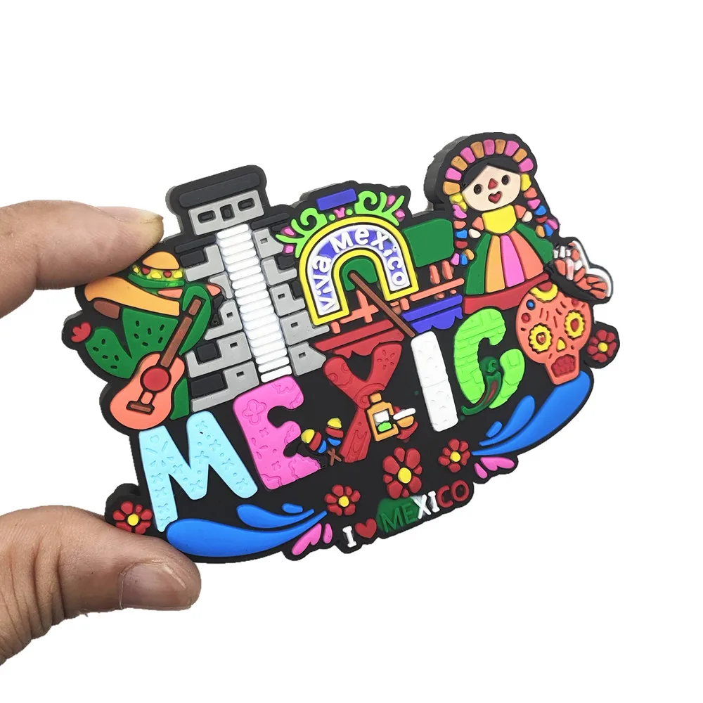 أمريكا الشمالية هندوراس المكسيك Cancun Roatan المطاط مغناطيس الثلاجة السياحة تذكارية الثلاجة المغناطيسي