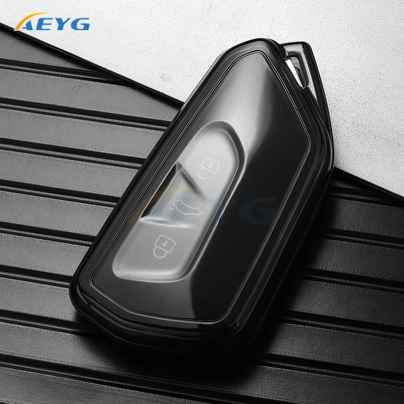 TPU Car Key Case Cover For Volkswagen VW Golf 8 MK8 ID-4 ID-6 For Skoda Octavia A8 For Seat Leon FR MK4 Cupra