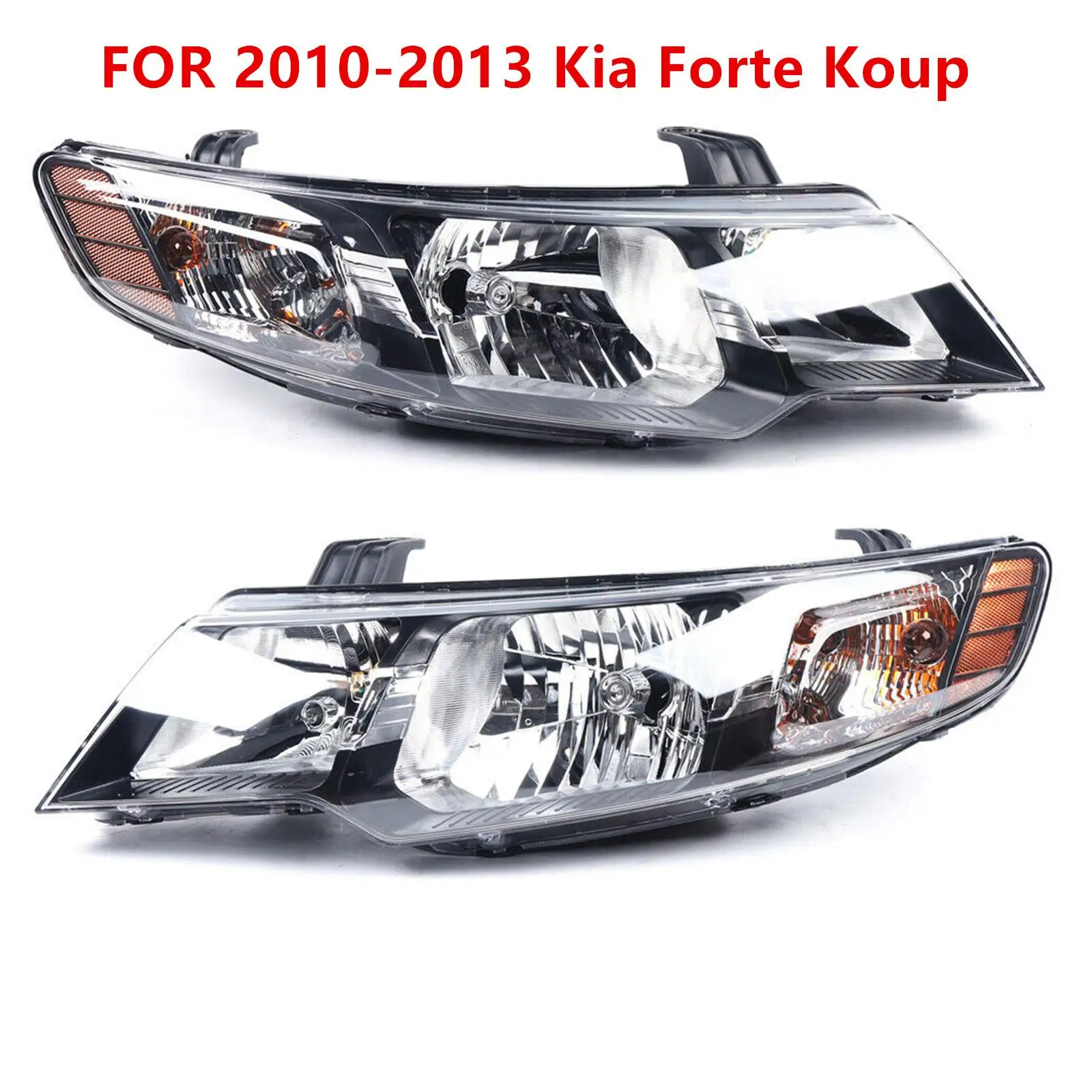 

For 2010-2013 KIA Forte & Forte Koup Headlight Assembly Halogen Headlamp Left Side/ Right Side, LH/RH