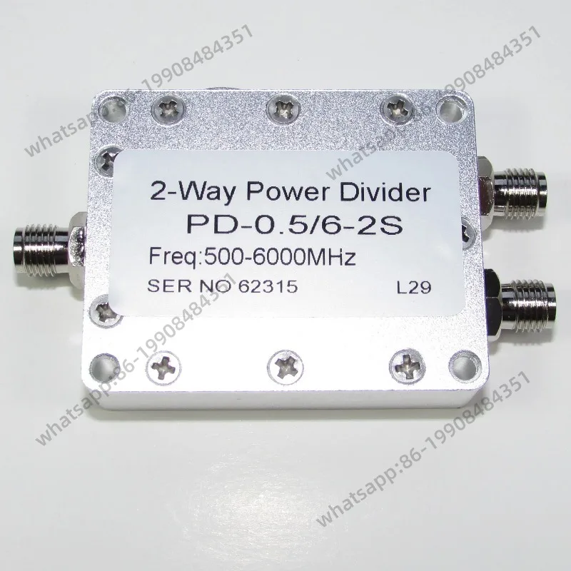 

Разветвитель сигнала PD-0.5/6-2S GHz 30W SMA RF для тестирования и измерения в микроволновой связи, аксессуар для измерительного оборудования
