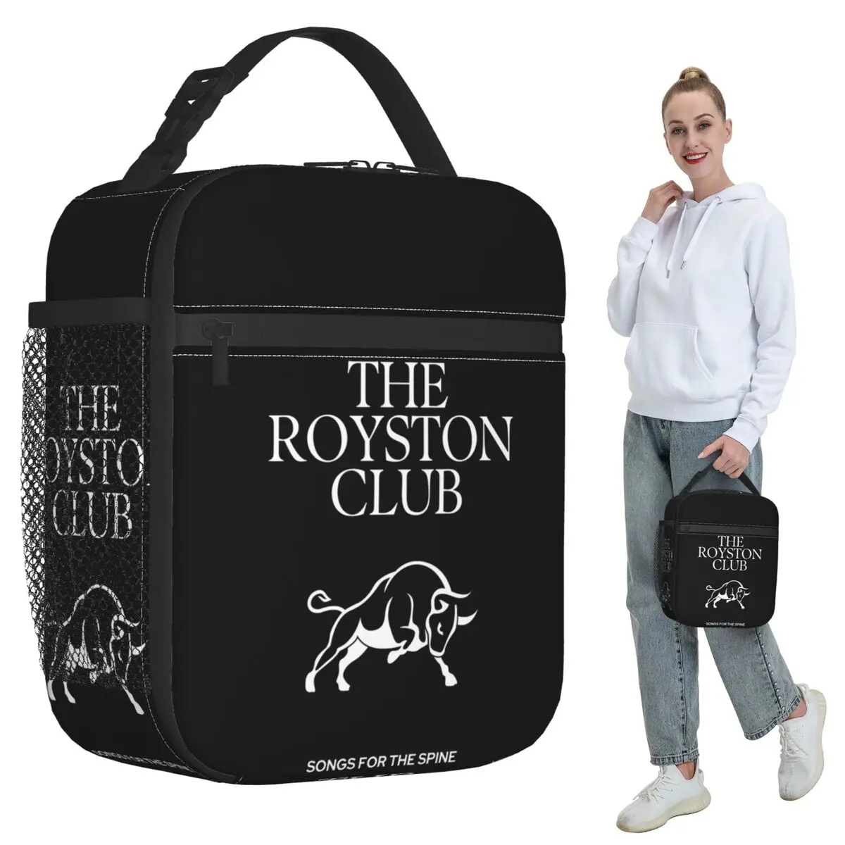 The Royston Club Songs For The Spine Insulated Lunch Bag for Kids School Cooler Thermal Food Box Tote Lunch Boxes Container