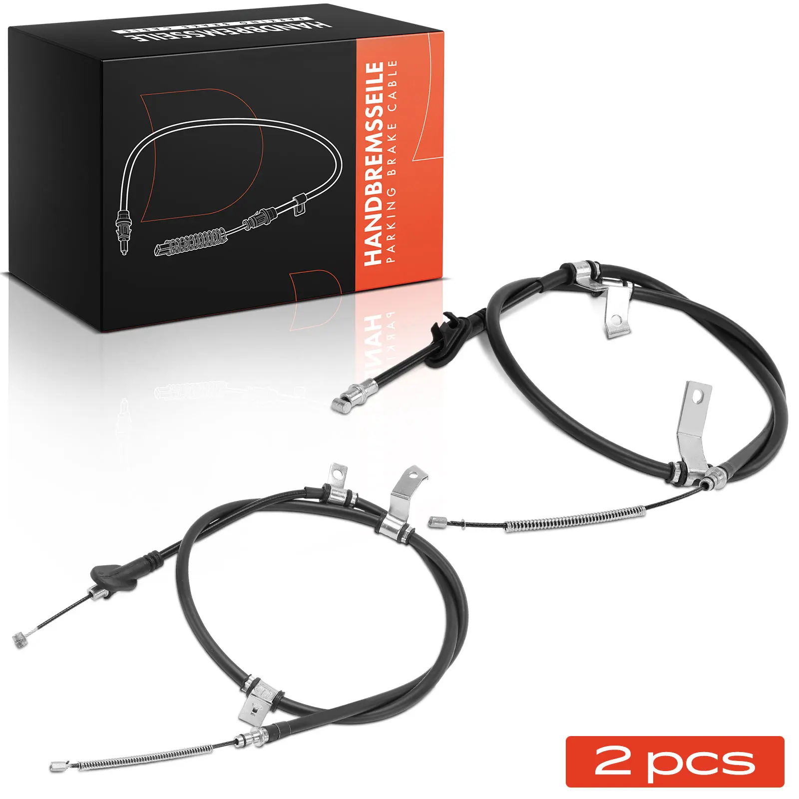 Frankberg 2x Seilzug Feststellbremse Hinterachse beidseitig für Hyundai Sonata 4 EF 1998-2004 C661466 5976038305 5977038305
