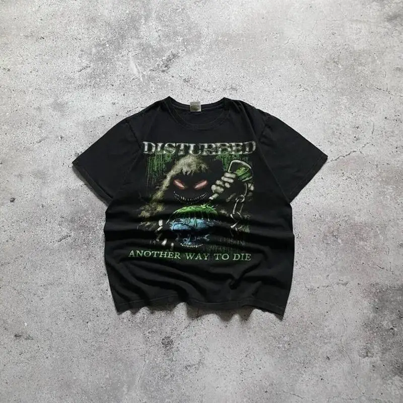 Vintage Disturbed Another Way To Die Skull T-Shirt